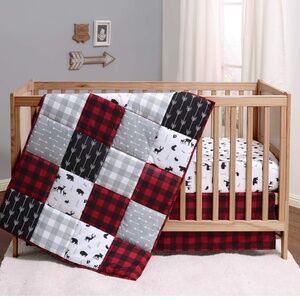 Peanut shell crib woodland bedding set